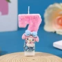 派对拼色数字生日蜡烛