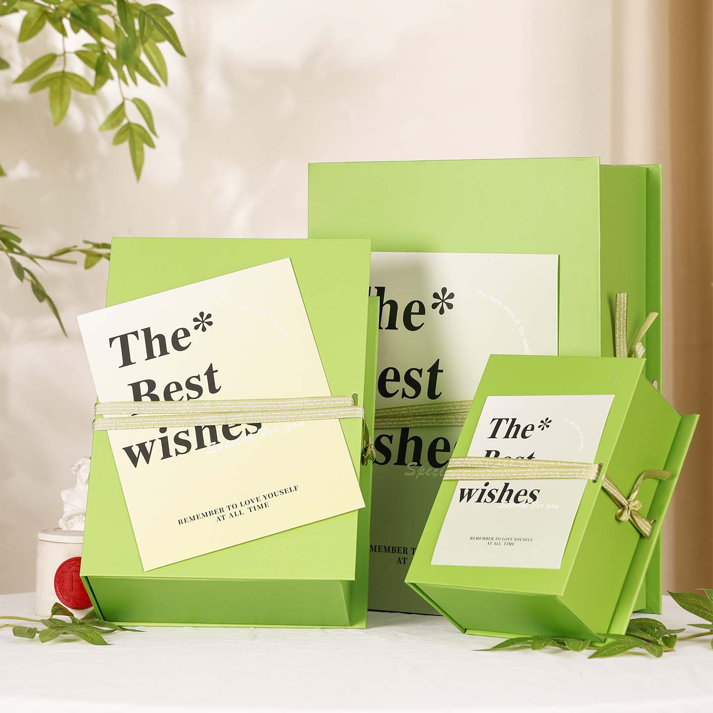 现货伴手礼礼盒丝带翻盖生日礼品盒高级感伴娘礼品包装情人节礼盒