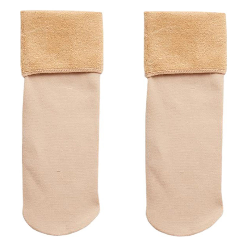 Зимние носки-трубки, однотонные зимние утолщенные кожаные носки на флисовой подкладке, теплые Холодостойкие носки, удобные напольные носки для мужчин и женщин