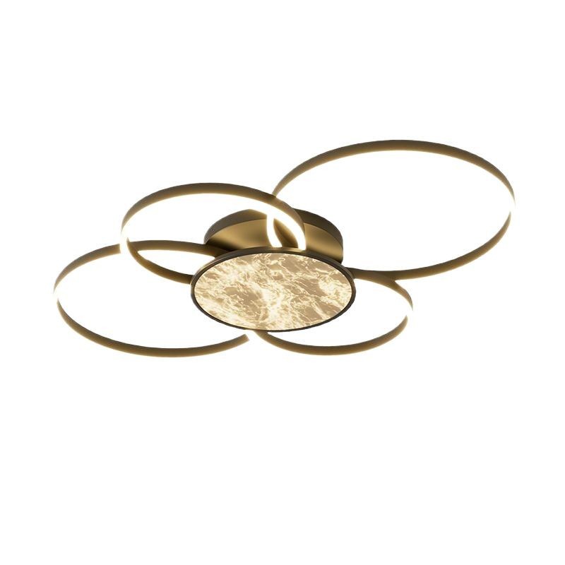 [Selección estricta] luz de techo halo lujoso lujoso alto sentido de la luz principal del pasillo italiano minimalista de alta gama lámpara doméstica principal