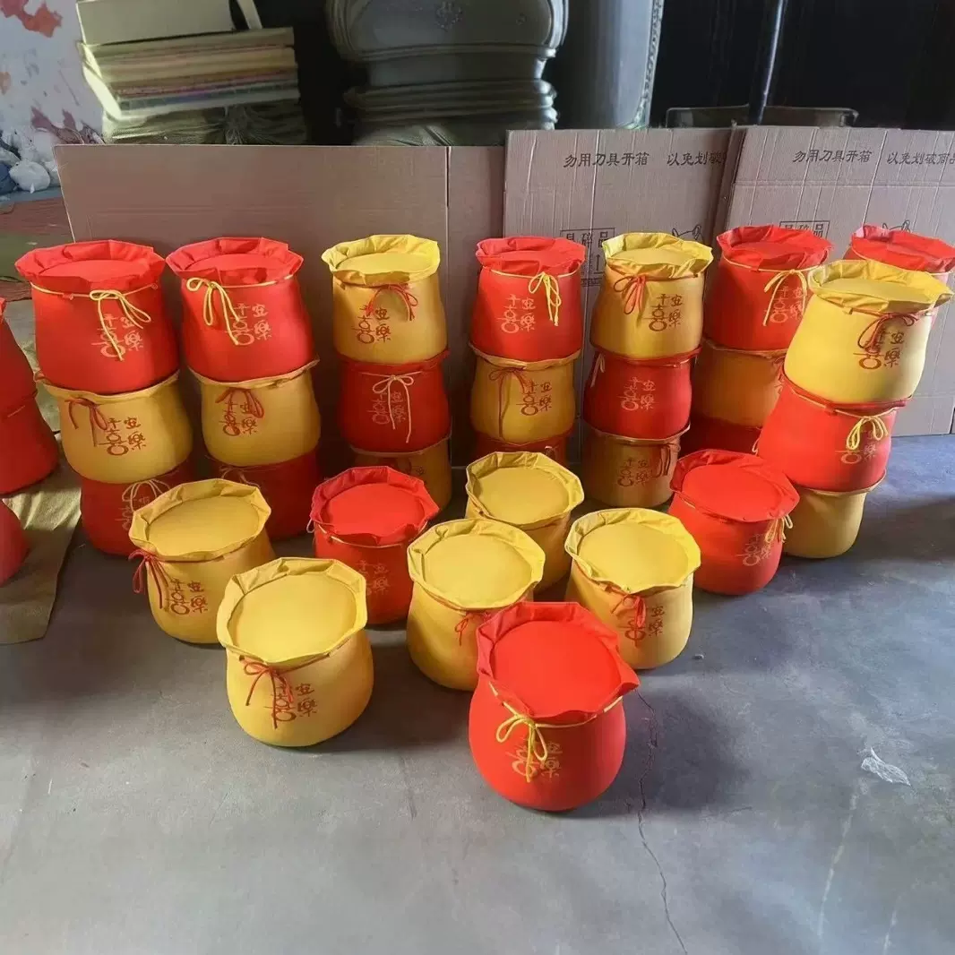 个性矮凳加厚款福袋换鞋凳客厅入宅摆件舒适凳子家用小凳子换鞋凳