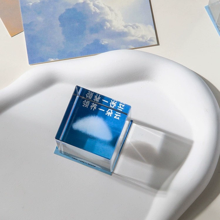 Cloud Cube Desktop Ornament Принятие облака для отправления девушек роскошные отношения, валентинка, подарок на день рождения
