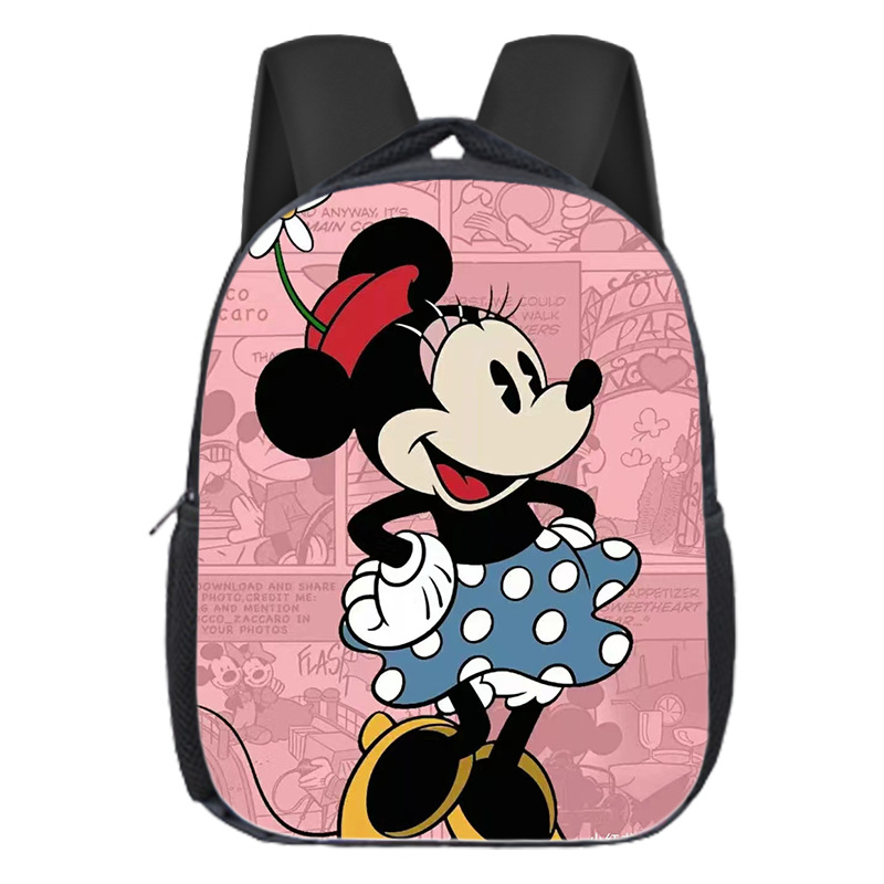 Mochila escolar popular de Mickey para niños, mochila de jardín de infantes, dibujos animados, linda, versátil, para estudiantes de primaria, mochila de gran capacidad, ligera