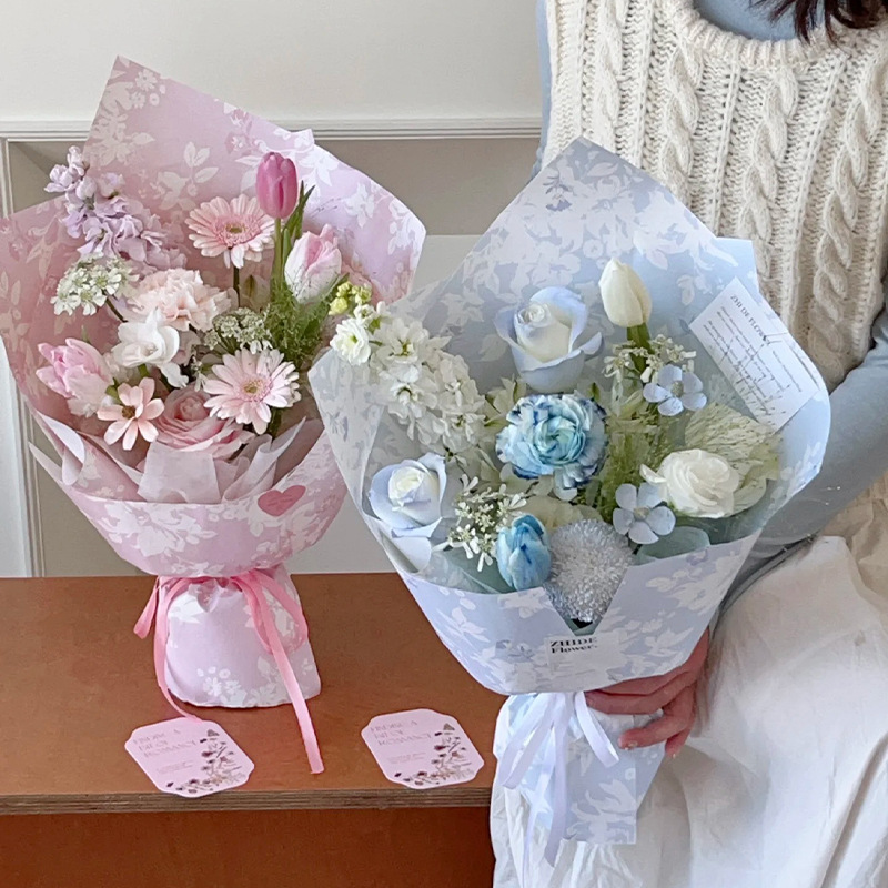 Xiyou romántico clove serie de papel de embalaje espeso kraft ramo de flores de papel de flor florista embalaje de vacaciones