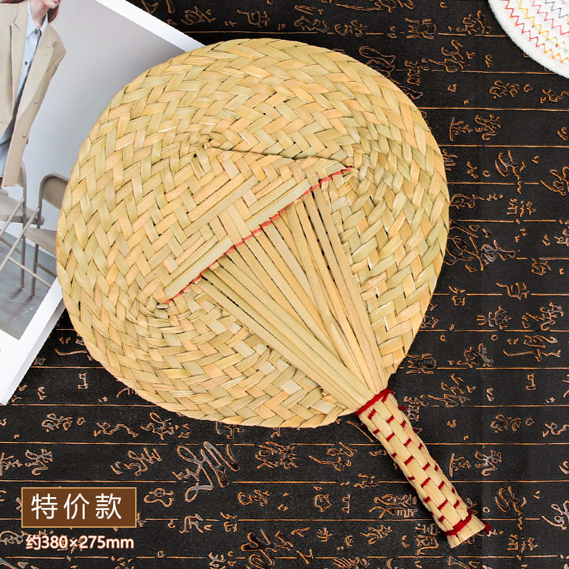 【夏】草扇子、夏扇子、手作り麦わら扇子、扇子、手回し扇子、涼風扇子、茶葉大草扇子|undefined