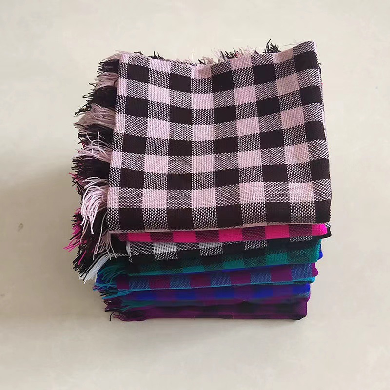 Knitted beanie scarf for women, thick and warm, suitable for middle-aged and elderly people, winter woolen scarf for women, traditional square headscarf