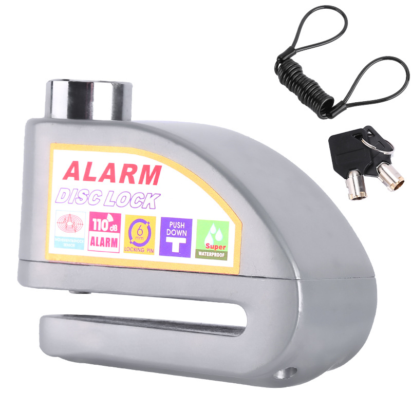 Bicicleta de freno de disco de bloqueo de alarma cerradura del coche eléctrico de disco de freno de la motocicleta bloqueo antirrobo equipo Jiuyue image 18