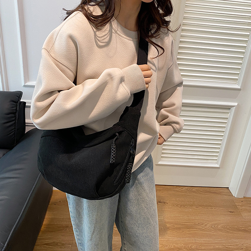 2024 invierno nuevo bolso de calzado casual de gran capacidad bolso de hombro para estudiantes universitarios bolso de viaje de damas