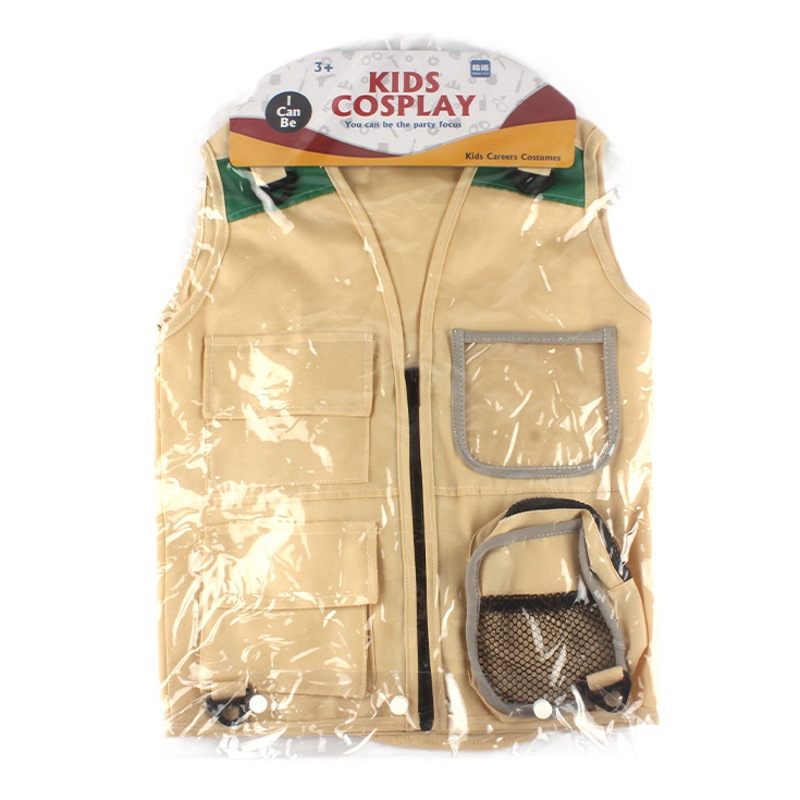 Aventura niños al aire libre juego de rol Cosplay traje juego explorador chaleco entrega envío gratuito