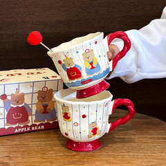 熊マグカップの新型女性家庭用オフィスセラミックコーヒーカップの誕生日プレゼント