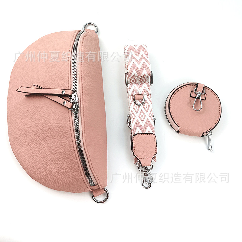 Bolsa de dumpling vendedora caliente transfronteriza bolsa de pecho de moda hombro de las mujeres crossbody bolsa de sillín de gran capacidad semicírculo bolsa de cintura bolsa de mensajero bolsa de hombro