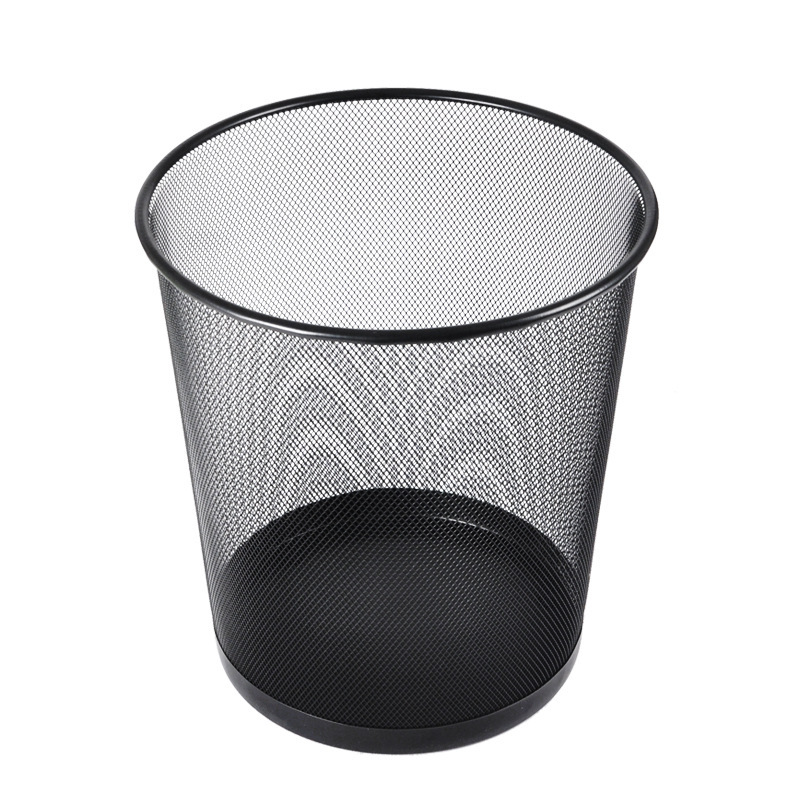 Metal Mesh Trash Can, Office Commercial Trash Basket, Durable Iron Mesh Paper Basket, Household Paper Basket Manufacturer Wholesale