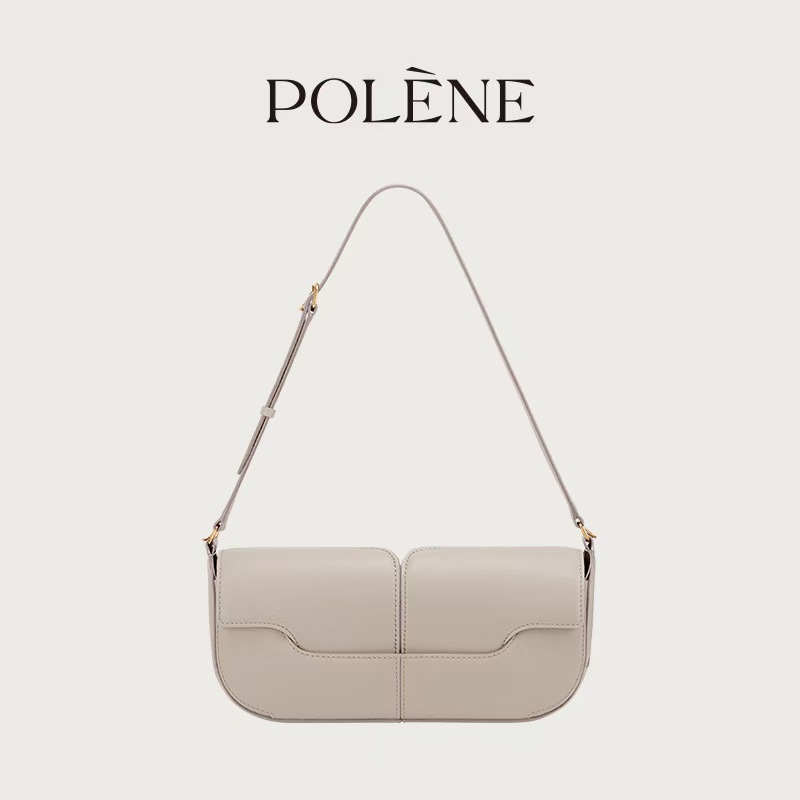 Hot Selling Women's Light Luxury Baguette Bag Osmo Niche Designer Leather Vintage Smooth Handbag Shoulder Crossbody Bag - Thumbnail 8
