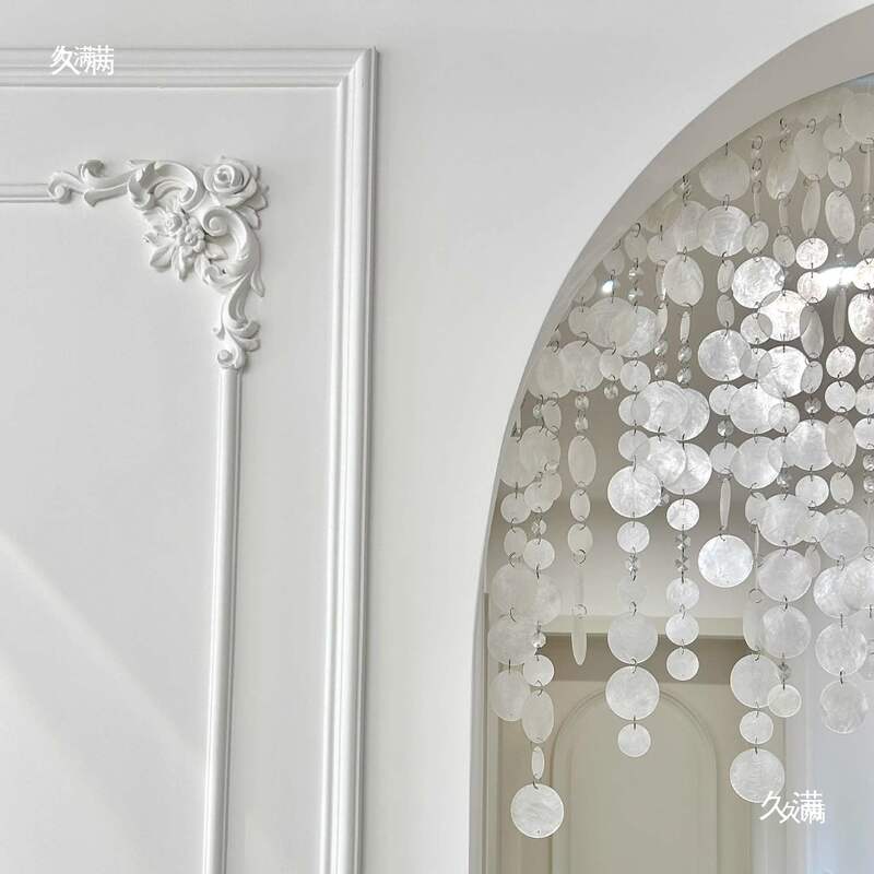 Mica sheet bedroom decoration archway, DIY creative living room door curtain, partition curtain, handmade DIY shell material curtain Mica sheet bedroom decoration archway, DIY creative living room door curtain, partition curtain, handmade DIY shell material curtain