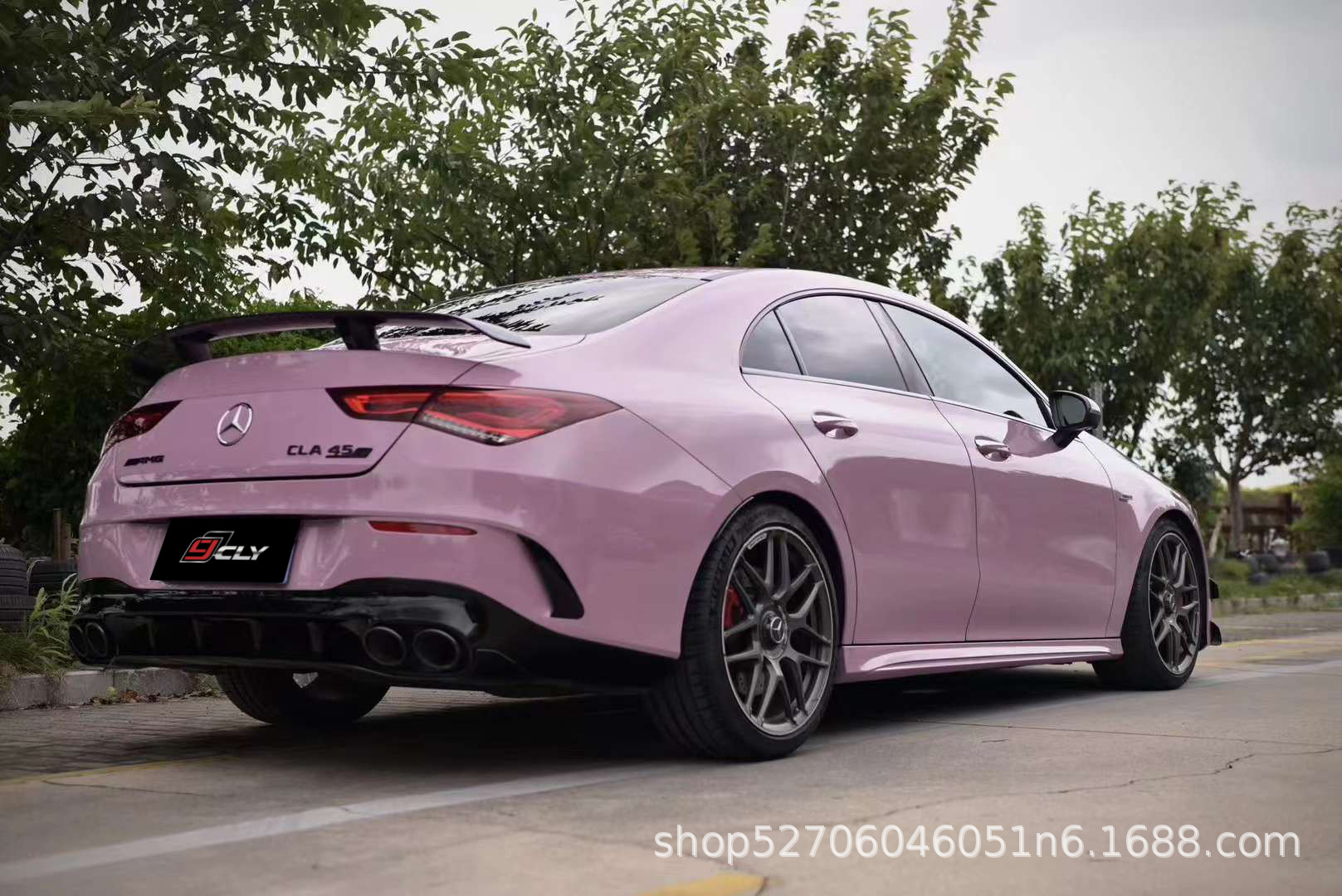Suitable for Mercedes-Benz CLA(W118)20-23 modified AMG CLA45 front bar, middle net and rear bar, rear lip and tail throat