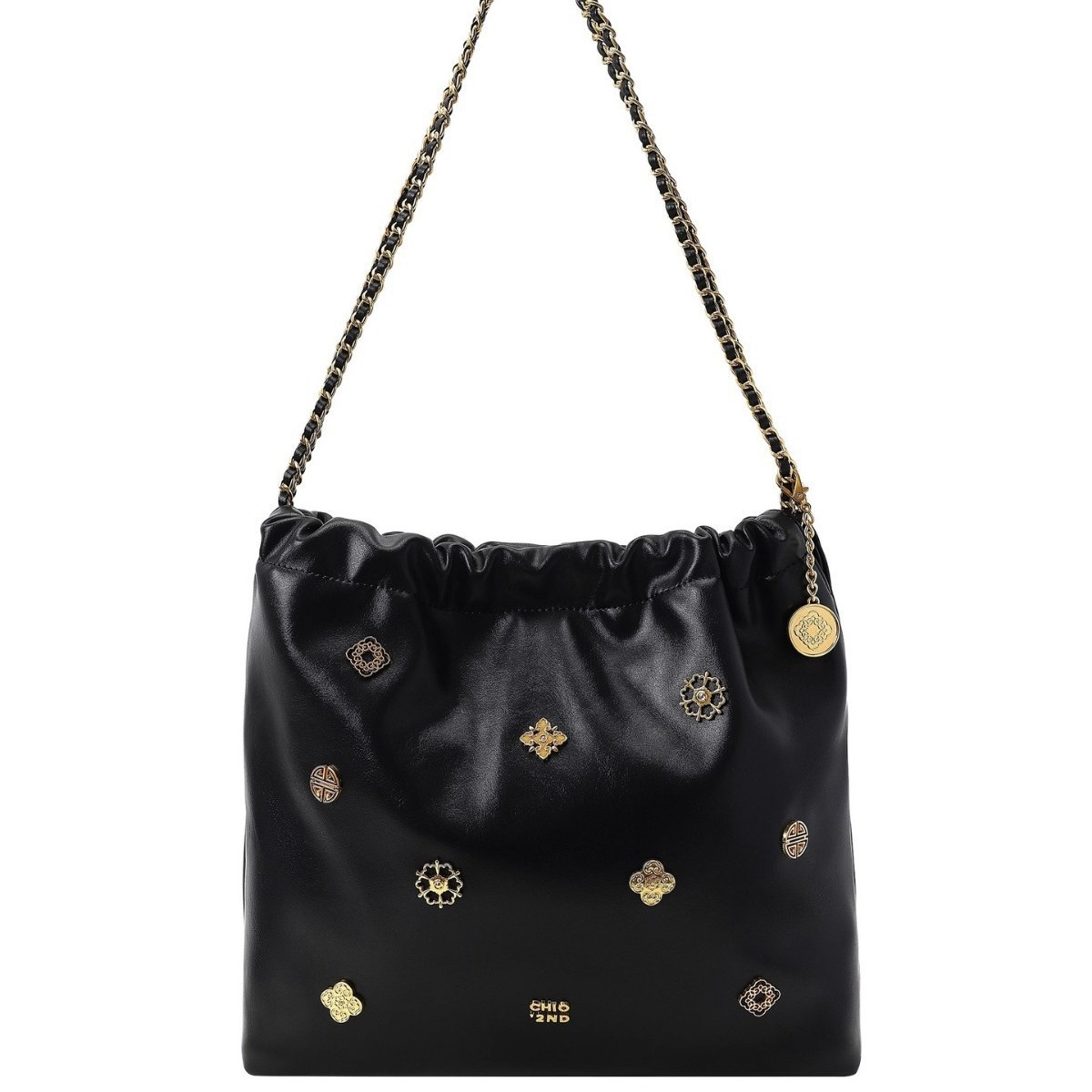 Southern Wind chio2nd Palace Culture series Huaqi tote Bao Women 's Senior sense Qin Chain bolso de un hombro