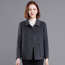 工厂直营小个子短款羊毛大衣女式外套2025秋新款韩版宽松大码保暖