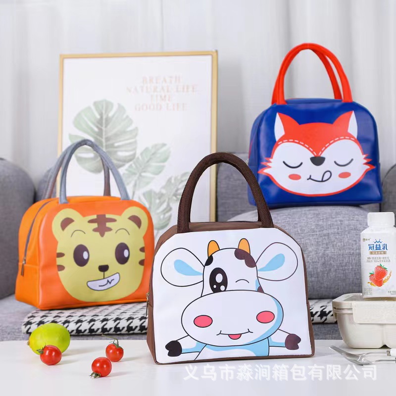 Children's lunch bag student cartoon portable thermal insulation bag lunch bag thickened lunch box lunch bag wholesale cute portable
