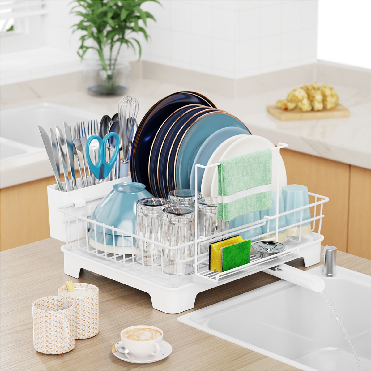 단층+걸레걸이-화이트