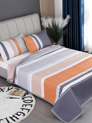 Wholesale Four Seasons Universal Bedspread Set of Three Pieces Non-Slip Fleece Bed Sheet Cover with Blanket Single Piece Double-Sided Two-Use Kتان Blanket Tatami