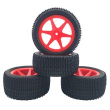 1 :10 越野汽車RC橡膠輪胎和輪轂 遙控車輪胎12mm接合器 分前后輪