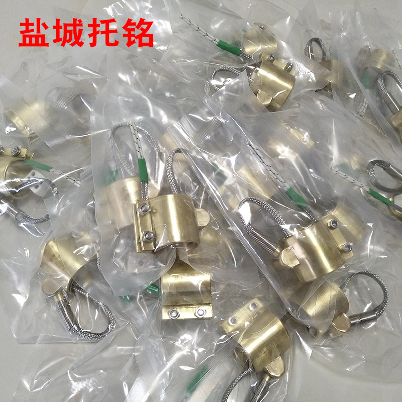 铜加热圈自带感温铜套加热器弹簧铜管铜套注塑机射嘴发热圈220V