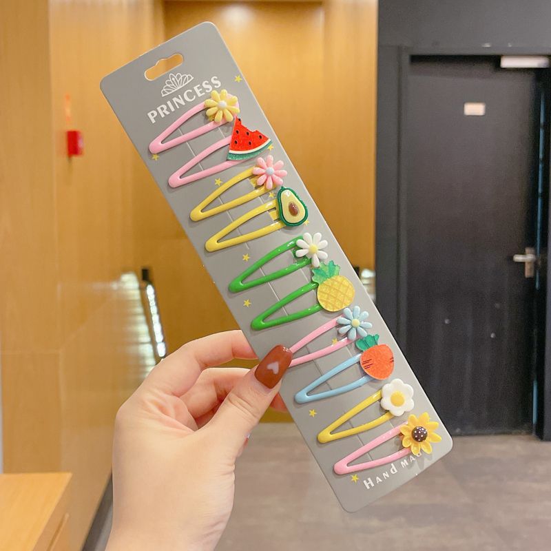 Color para niños lindo pequeño bb clip niña flequillo clip de cabello roto horquilla para bebé tocado de niña estrella horquilla