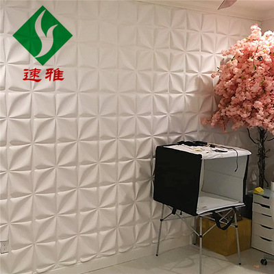 廠家直銷3d板3d牆板pvc3d立體牆板500*500mm規格可來圖來樣定制