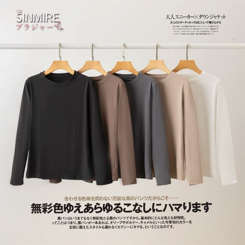 Трансграничная осень и зима 2023 Новая бархатная теплая Однотонная футболка, Женская водолазка, нижняя рубашка, топ, женская мода