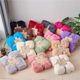 Factory wholesale solid color plush crystal fluffy blanket double layer pvvelvet blanket cross border children's gift sofa blanket