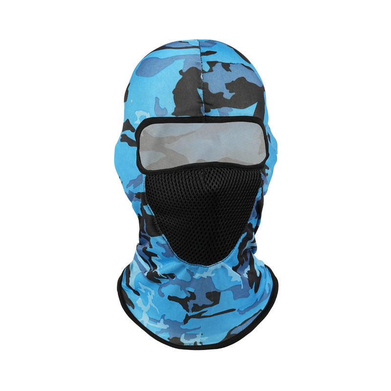 Sombrero estampado de seda de hielo, casco de ciclismo de camuflaje, mascarilla transpirable de primavera y verano, revestimiento, mascarilla de bicicleta, casco, sombrero