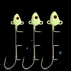 Knife fish iron plate hook for sea fishing, night-time lead head hook, Tianya iron plate back-stabbing lead fish hook