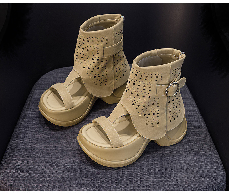 Sandal nữ đế dày hở mũi phong cách La Mã mùa hè 2026 — Nâu caramel 5069-1, Be 5069, Đen 5069-1, Nâu caramel 5069 chi tiết 31