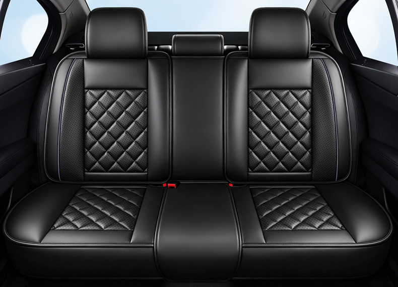 Direct from the manufacturer: All-season universal diamond-pattern playful style, wear-resistant universal five-seater car interior seat cushion and seat cover