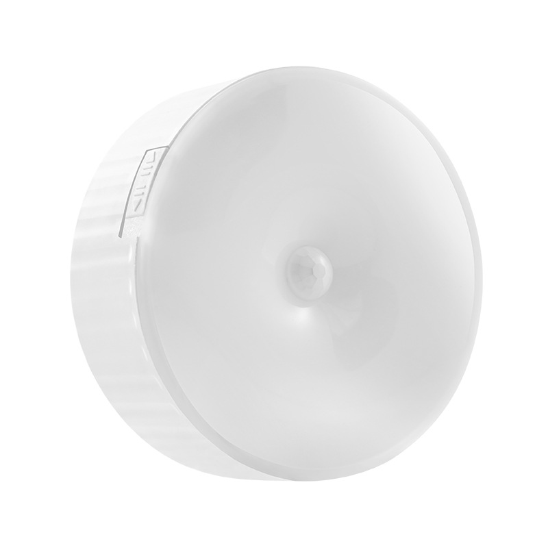 Lámpara de noche de inducción inteligente infrarroja humana luz de noche de inducción USB recargable luz de cabezal de cama para niños lámpara de pasillo de dormitorio