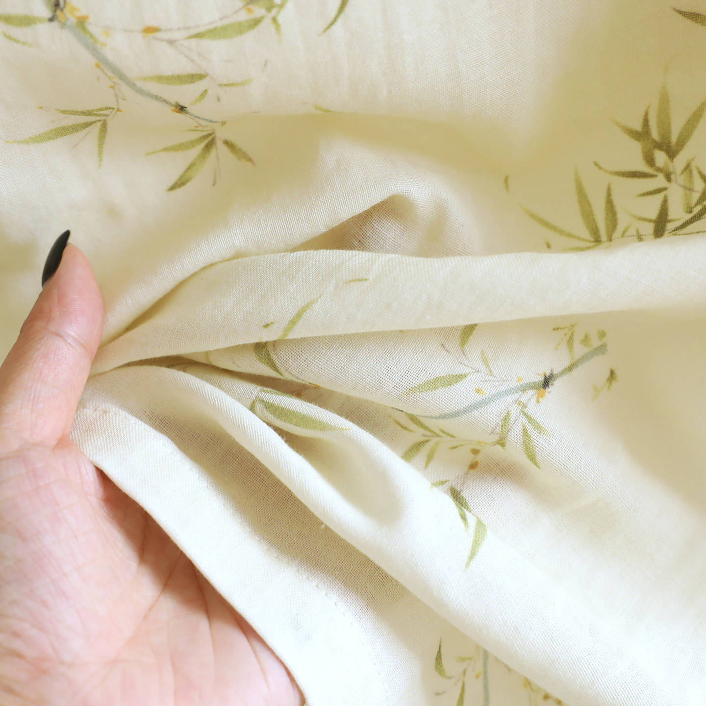 2026 Frühjahr/Sommer Neues Damen-Pyjama-Set 100% Baumwollgaze Chinesischer Stil Rundhals Dünne Ärmel Lange Hose Lose Hauskleidung – Detail 15