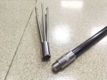 厂家直销不锈钢潜水鱼叉枪定制赶海猎鱼工具皮筋玻璃纤维杆射鱼枪