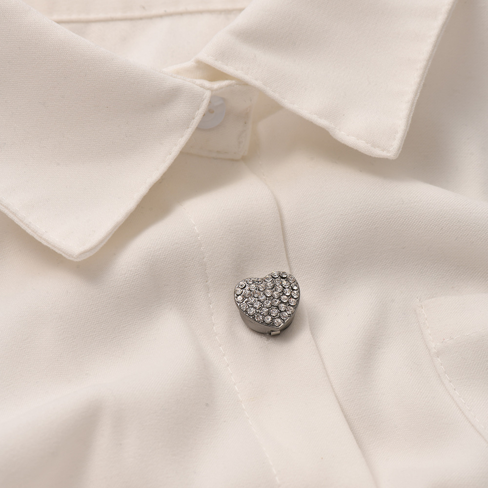 Banquet, Daily Occasion Alloy Material 1 Piece Elegant Korean Style Heart Shape Alloy Inlaid Pearls Artificial Pearls Women's Cufflinks