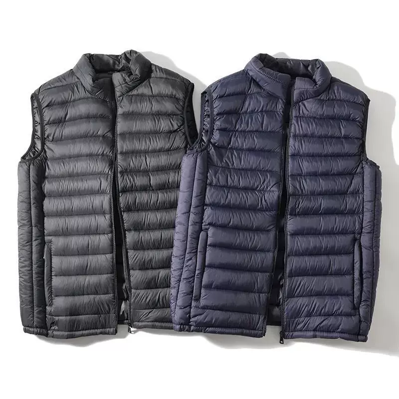 秋冬款男士立领羽绒棉休闲马甲防风保暖潮男青年外套韩版修身男装