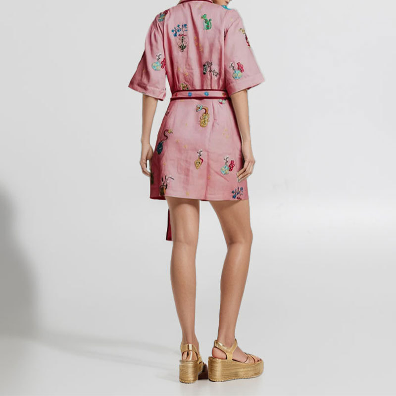 Women's Casual Printed Shirt Cardigan Versatile Dress For Women_ecoleips.com