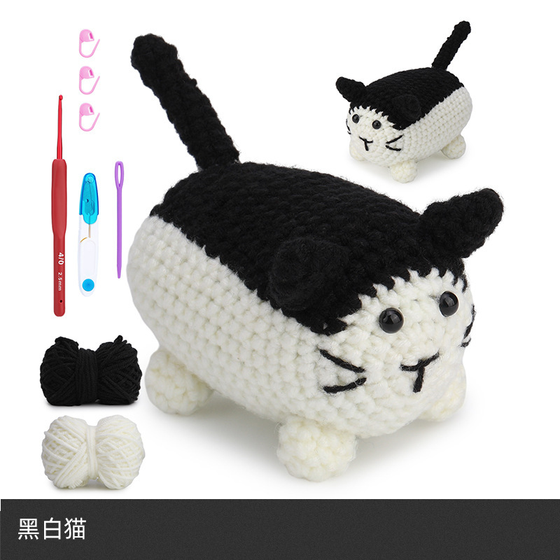 No.6 흑백 고양이 - 영어 설명서 및 영어 비디오 설명 포함