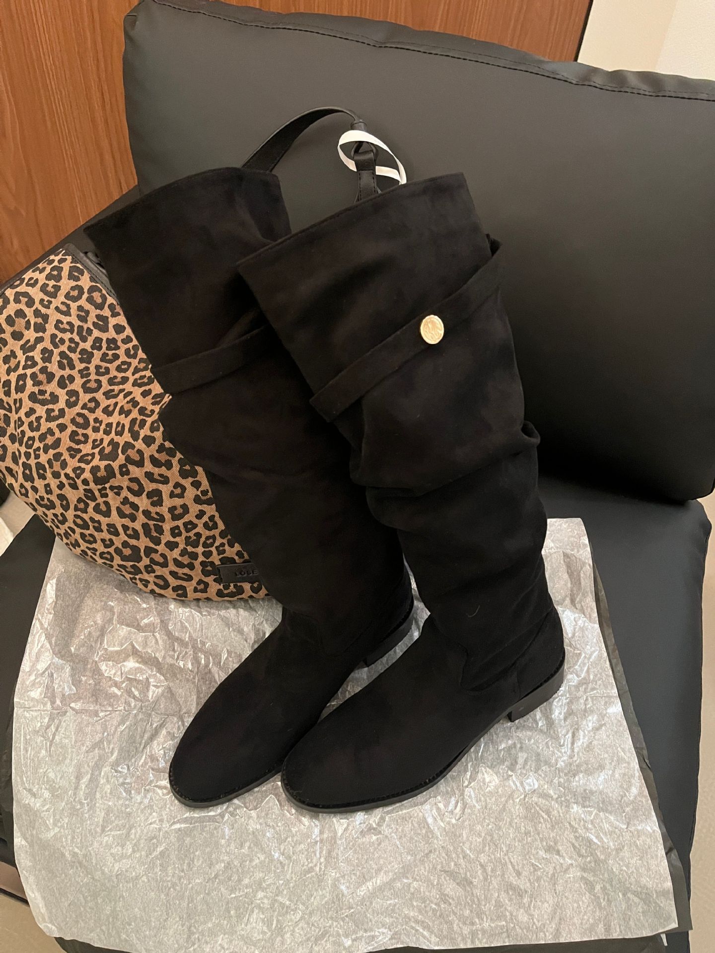 ShoeVault 2024 Chunky Heel Retro Fleece-Lined Coffee Color Riding French Style Slim Bare Autumn Winter Women's Over-the-Knee Boots_voghion.com