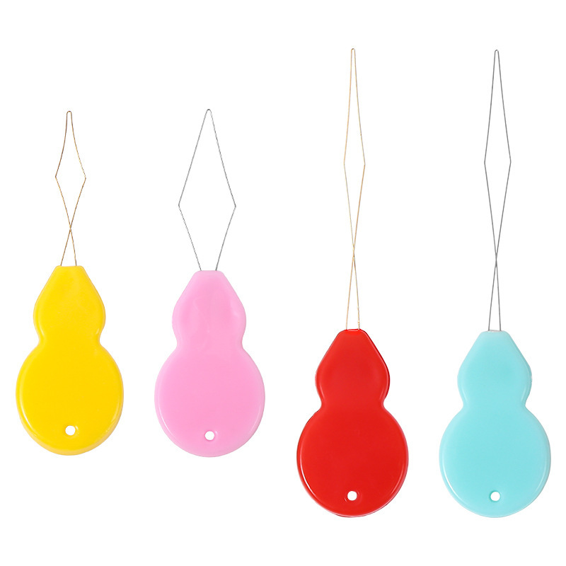 Colored Gourd Threader, Plastic Quick Needle Threader, Sewing Accessories, Needle Threader for the Elderly, Needle Recognition Device