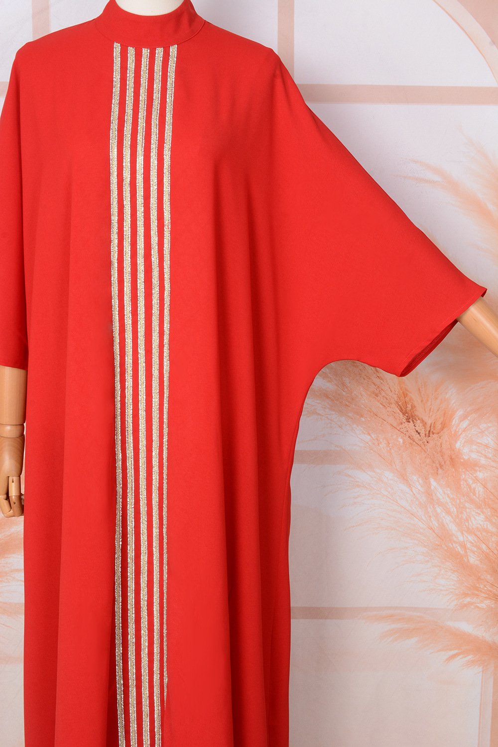 Cross-border E-commerce Arab Abaya Dubai Muslim Middle Eastern Fashionable And Elegant Rhinestone Embellished Robe Dress_ecoleips.com
