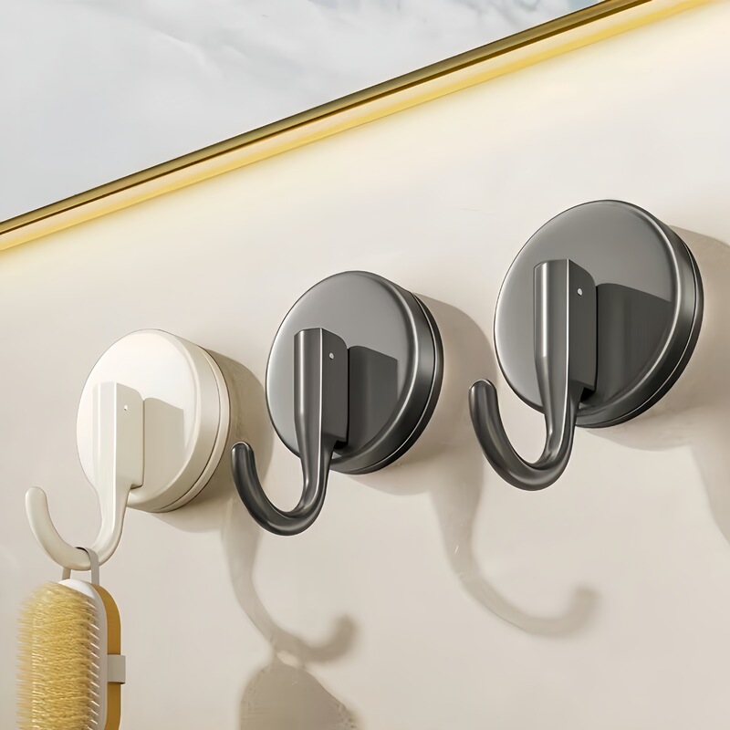 Suction Cup Hook, Traceless, Punch-Free, Vacuum Strong Load-Bearing Sticky Hook, Kitchen Door, Bathroom, Toilet Wall Sticky Hook