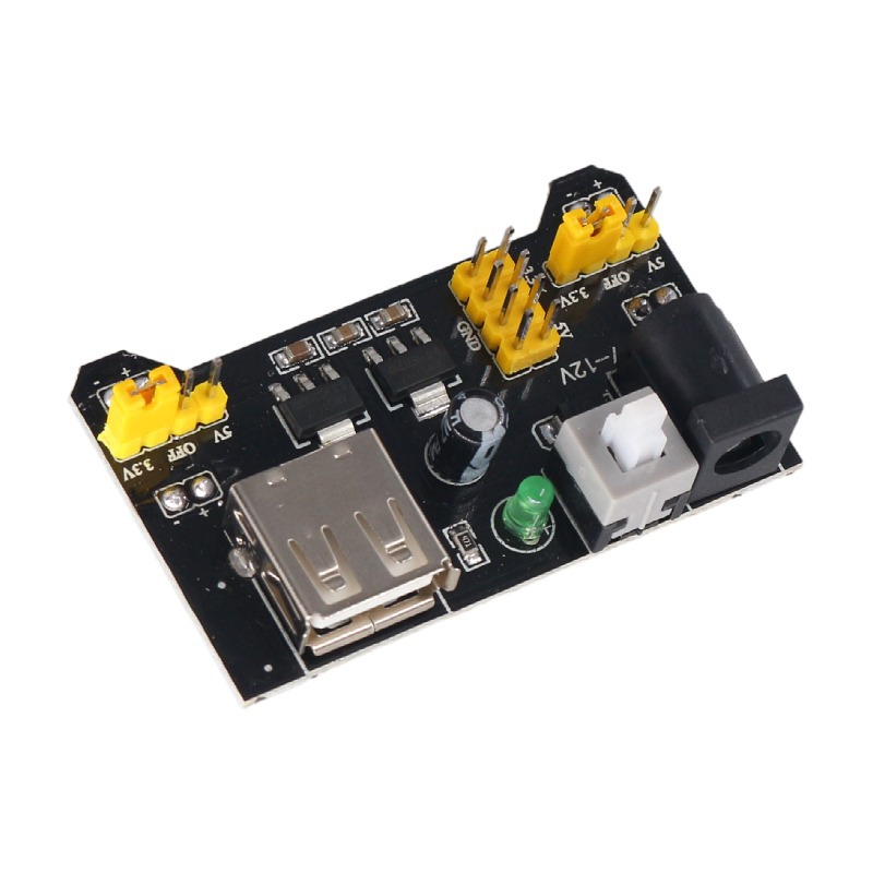 批发面包板专用电源模块MB-102电源板双路5V3.3V输出直流稳压模块