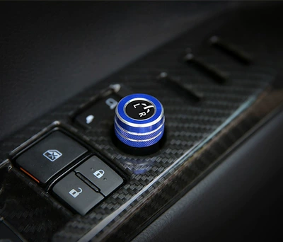 Ring Sharp Ralink Interior Central: Other Automotive Interior Supplies - rearview-mirror-knob-circle-blue