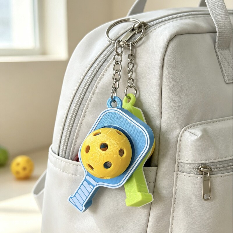Cross-Border Popular 3D Printed Pickleball Clicker Pickleball Keychain Pickleball Pendant Gift Cross-Border Popular 3D Printed Pickleball Clicker Pickleball Keychain Pickleball Pendant Gift