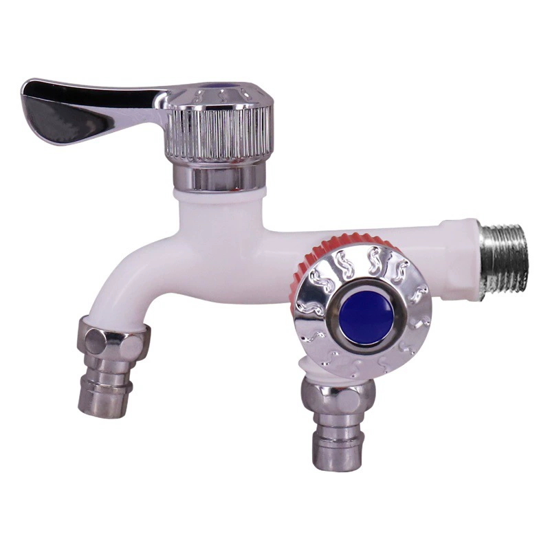 Оптовая продажа один в два смеситель из пластиковой стали Пластиковый Смеситель может быть подключен к автоматической стиральной машине