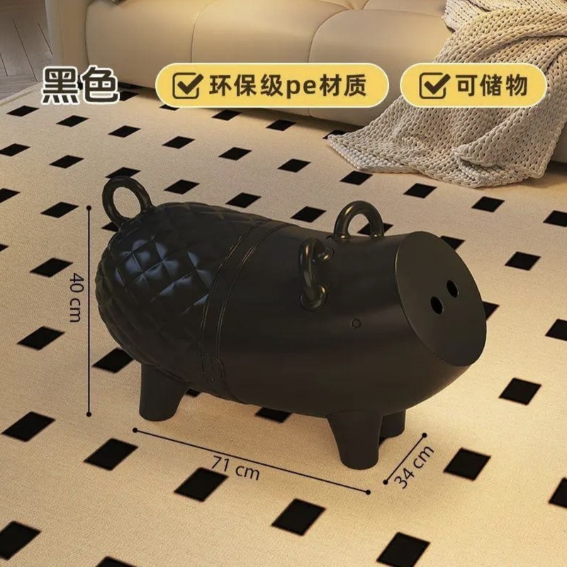 创意家居客厅小猪茶几创意简约卡通床头边几储物摆件网红小户型|undefined